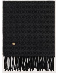 Coccinelle - Wool Blend Scarf Monogram - Lyst