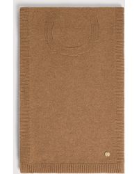 Coccinelle - Wool-Blend Scarf Logo On Tone - Lyst