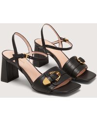 Coccinelle - Smooth Leather Heeled Sandals Magalù Smooth - Lyst
