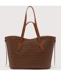 Coccinelle - Monogram Coated Canvas And Grained Leather Tote Bag New Never Without Bag Coated Monogram Medium - Lyst