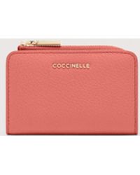 Coccinelle - Grained Leather Shoulder Bag Metallic Soft - Lyst