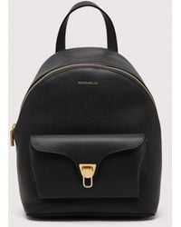 Coccinelle - Grained Leather Backpack Beat Generation Small - Lyst