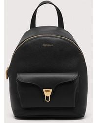 Coccinelle - Grained Leather Backpack Beat Generation Small - Lyst