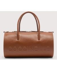 Coccinelle - Grained Leather Handbag Myrtha Large - Lyst
