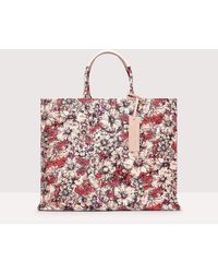 Coccinelle - Floral Print Fabric Handbag Never Without Bag Flower Print Large - Lyst