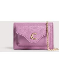 Coccinelle - Kartenetui Aus Genarbtem Leder C-Me Small - Lyst