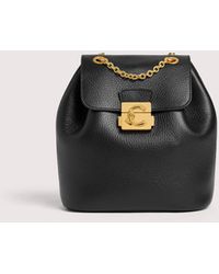Coccinelle - Grained Leather Backpack C-Me Lock Small - Lyst