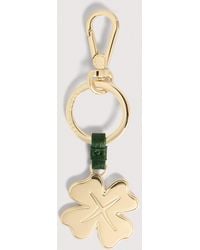 Coccinelle - Leather And Metal Key Ring Basic Metal - Lyst