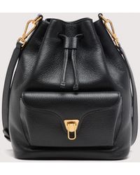 Coccinelle - Beuteltasche Aus Genarbtem Leder Beat Generation Medium - Lyst