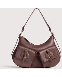 Coccinelle - Grained Leather Shoulder Bag Mavery Pocket Medium - Lyst