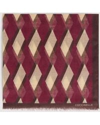 Coccinelle - Silk And Modal Stole New Geometric Patch - Lyst