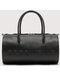 Coccinelle - Henkeltasche Aus Genarbtem Leder Myrtha Maxi Logo Large - Lyst
