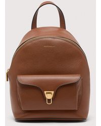 Coccinelle - Grained Leather Backpack Beat Generation Small - Lyst