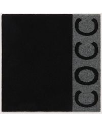 Coccinelle - Wool-Blend Scarf Logo - Lyst