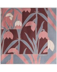 Coccinelle - Silk Foulard Maxi Snowdrops - Lyst