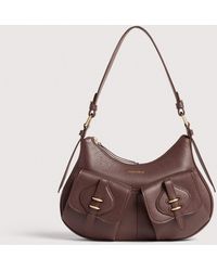 Coccinelle - Grained Leather Shoulder Bag Mavery Pocket Small - Lyst
