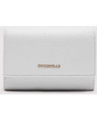 Coccinelle - Grainy Leather Purse Metallic Medium - Lyst