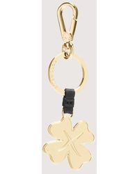 Coccinelle - Leather And Metal Key Ring Basic Metal - Lyst
