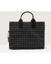 Coccinelle - Henkeltasche aus Jacquard-Stoff mit Monogram-Muster Smart to go Monogram - Lyst