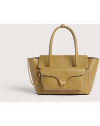 Coccinelle - Grained Leather Handbag Double Beat Medium - Lyst