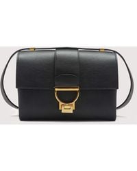 Coccinelle - Vintage-Effect Leather Shoulder Bag Arlettis Vintage Small - Lyst