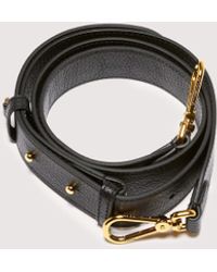 Coccinelle - Grained Leather Shoulder Strap Embroidery Logo - Lyst
