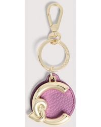 Coccinelle - Leather And Metal Key Ring C-Me - Lyst