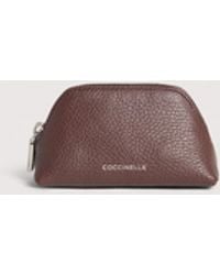 Coccinelle - Grained Leather Make-Up Bag Helga Mini - Lyst