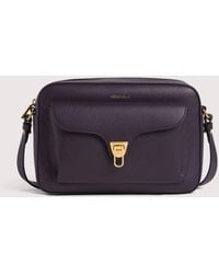 Coccinelle - Grained Leather Crossbody Bag Beat Soft Large - Lyst