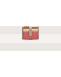 Coccinelle - Grained Leather Card Holder Metallic Tricolor - Lyst