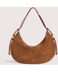 Coccinelle - Suede Shoulder Bag Thess Medium - Lyst