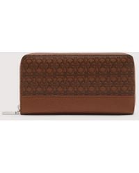 Coccinelle - Geldbörse Large Aus Beschichtetem Canvas Mit Monogram-Muster Und Genarbtem Leder Metallic Coated Monogram - Lyst