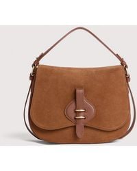 Coccinelle - Suede And Micro Grained Leather Handbag Mavery Medium - Lyst