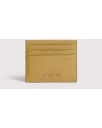 Coccinelle - Grainy Leather Card Holder Metallic Small - Lyst