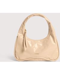 Coccinelle - Brushed Leather Shoulder Bag Sven Shiny Large - Lyst