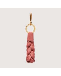 Coccinelle - Leather And Metal Key Ring Boheme - Lyst
