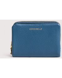 Coccinelle - Small Grained Leather Wallet C-Me Medium - Lyst