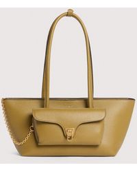 Coccinelle - Grained Leather Tote Bag Double Beat Medium - Lyst