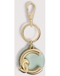 Coccinelle - Leather And Metal Key Ring C-Me - Lyst