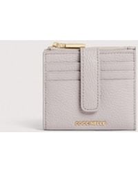 Coccinelle - Small Grained Leather Wallet Metallic Medium - Lyst
