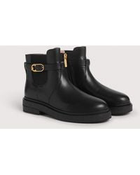 Coccinelle - Vintage-Effect Leather Ankle Boots C-Saddle - Lyst