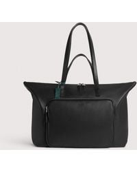 Coccinelle - Grained Leather Tote Bag Smart To Go Paki Large - Lyst
