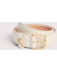 Coccinelle - Grained Leather Belt Metal Loop - Lyst