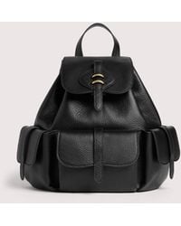 Coccinelle - Grained Leather Backpack Mavery Pocket Medium - Lyst