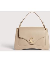 Coccinelle - Grained Leather Handbag C-Me Medium - Lyst