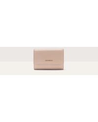 Coccinelle - Metallic Logo Grainy Leather Purse - Lyst