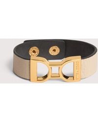 Coccinelle - Grained Leather Bracelet Arlettis Ribbon - Lyst