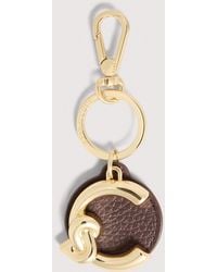 Coccinelle - Leather And Metal Key Ring C-Me - Lyst