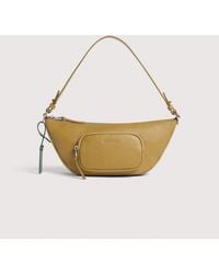 Coccinelle - Grained Leather Crossbody Bag Smart To Go Paki Small - Lyst