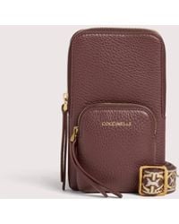 Coccinelle - Grained Leather Phone Holder Pixie Mini - Lyst
